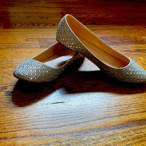 Sparkly Prom Flats Size 8